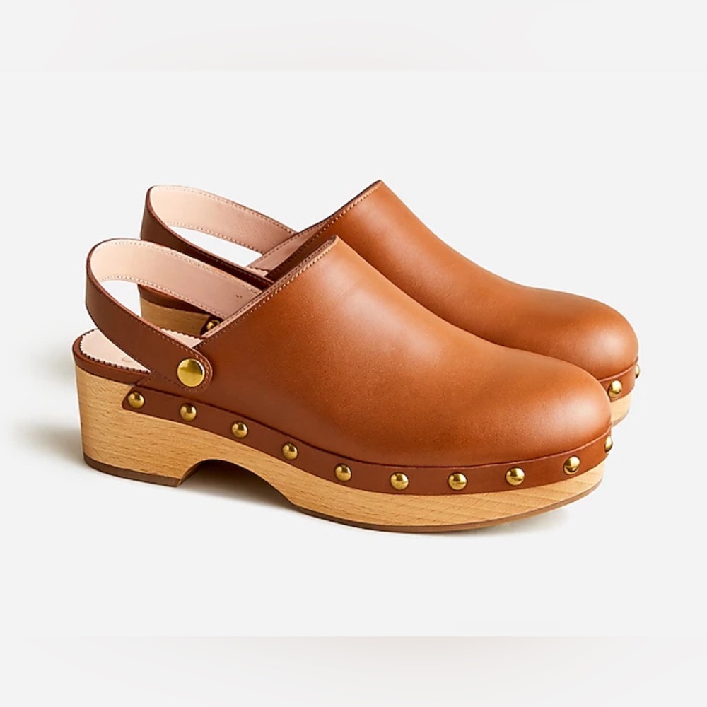 J.Crew Convertible leather clogs